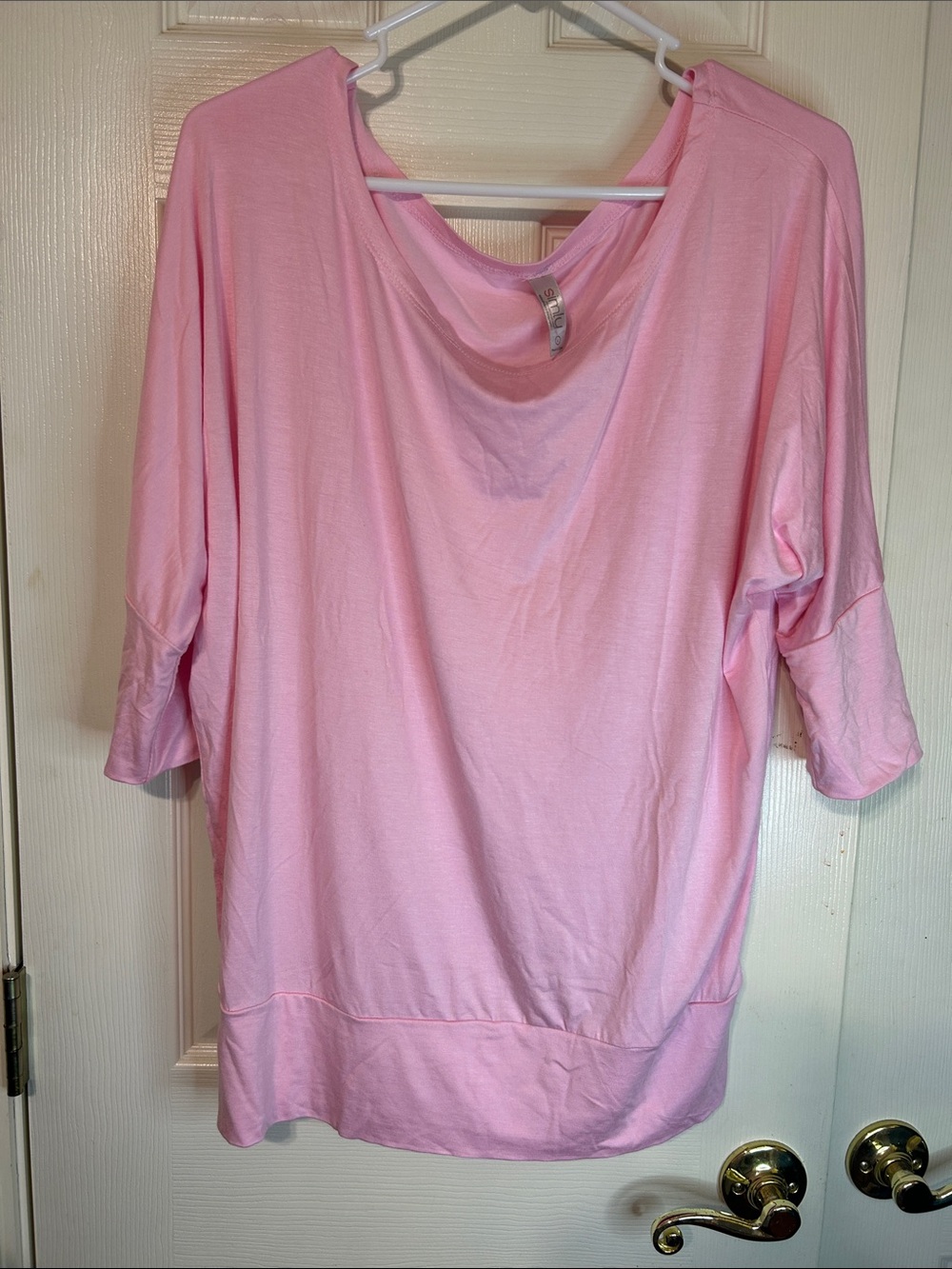 Light Pink Women's Dolman Sleeve Pullover Sweatshirt